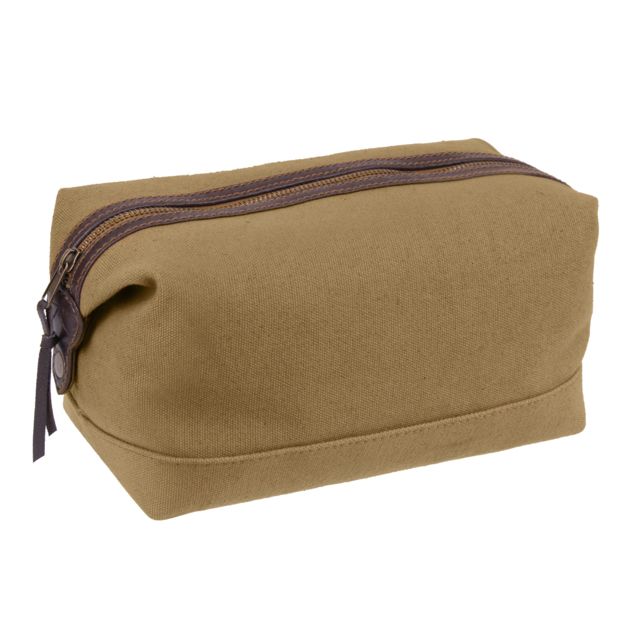 Rothco Canvas & Leather Travel Kit Coyote Brown CoyoteBrown
