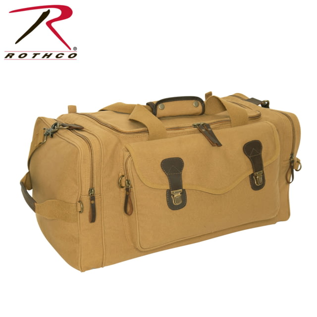 Rothco Canvas Long Weekend Bag Coyote Brown