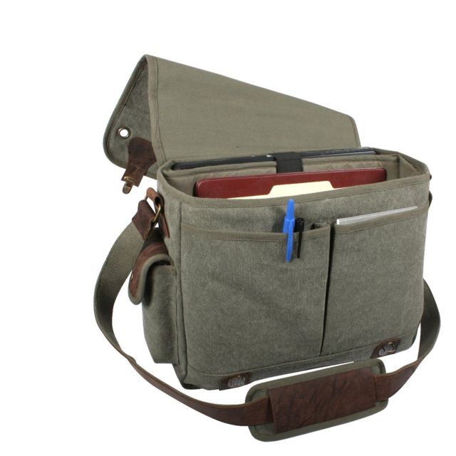 Rothco Canvas Trailblazer Laptop Bag Olive Drab OliveDrab