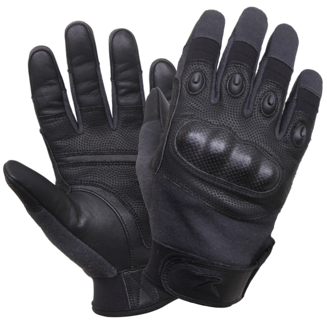 Rothco Rothco Carbon Fiber Hard Knuckle Cut/Fire Resistant Gloves Black 2XL