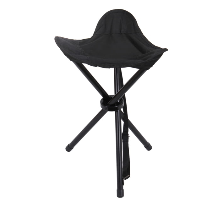 Rothco Collapsible Stool With Carry Strap Black Black