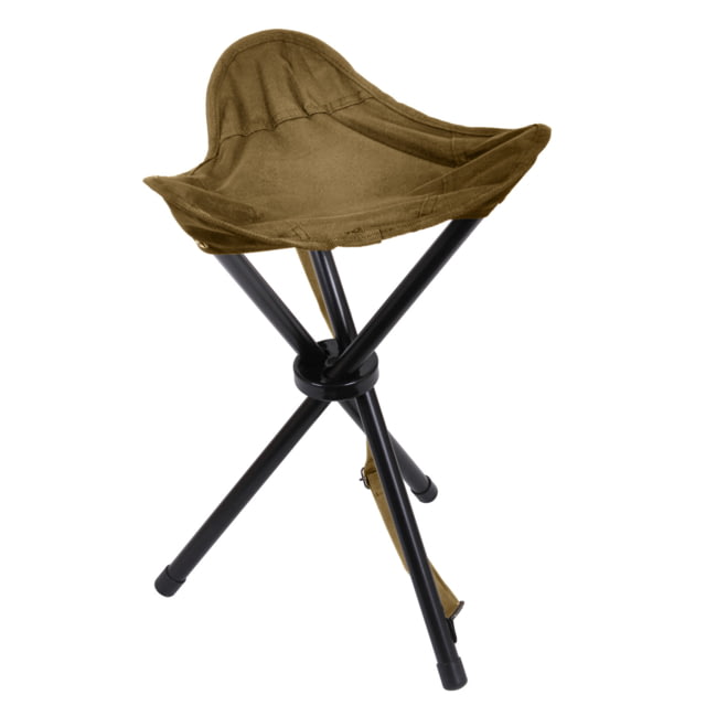 Rothco Collapsible Stool With Carry Strap Coyote Brown CoyoteBrown