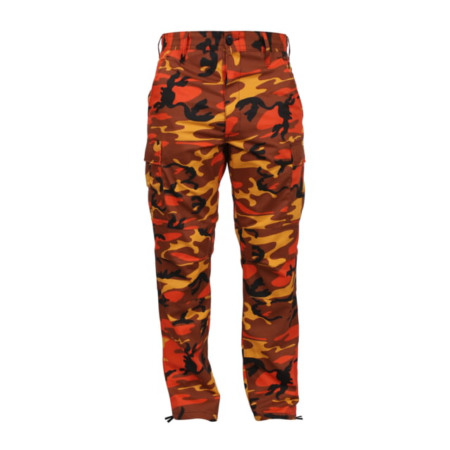 Rothco Color Camo Tactical BDU Pants - Men's Savage Orange Camo 3XL