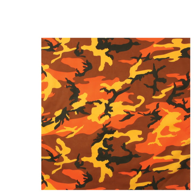Rothco Colored Camo Bandana Savage Orange Camo SavageOrangeCamo