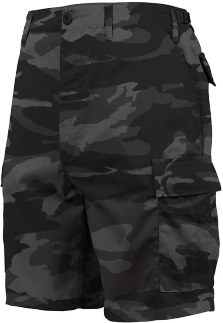 Rothco Colored Camo BDU Shorts - Men's Extra Large Black Camo