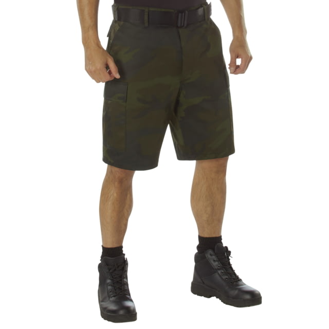 Rothco Colored Camo BDU Shorts - Men's Midnight Woodland Camo Small