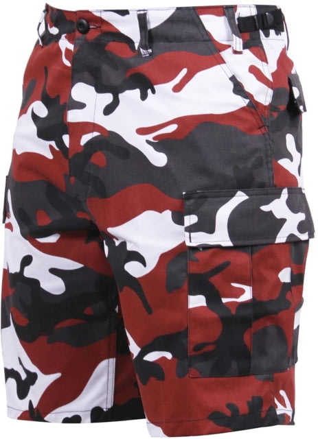 Rothco Colored Camo BDU Shorts - Men's Red Camo Small amo-S