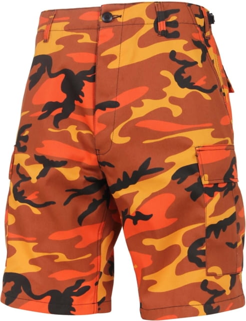 Rothco Colored Camo BDU Shorts - Men's Savage Orange Camo Small geOrangeCamo-S