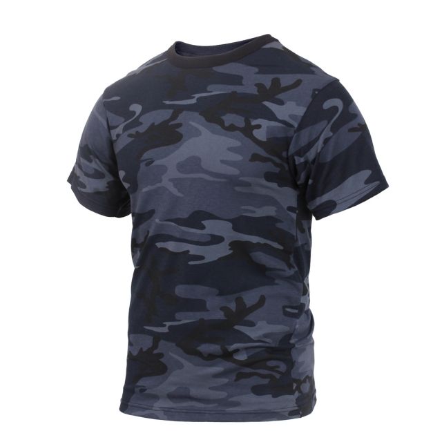 Rothco Colored Camo T-Shirt - Men's 2XL Midnight Blue Camo MidnightBlueCamo-2XL