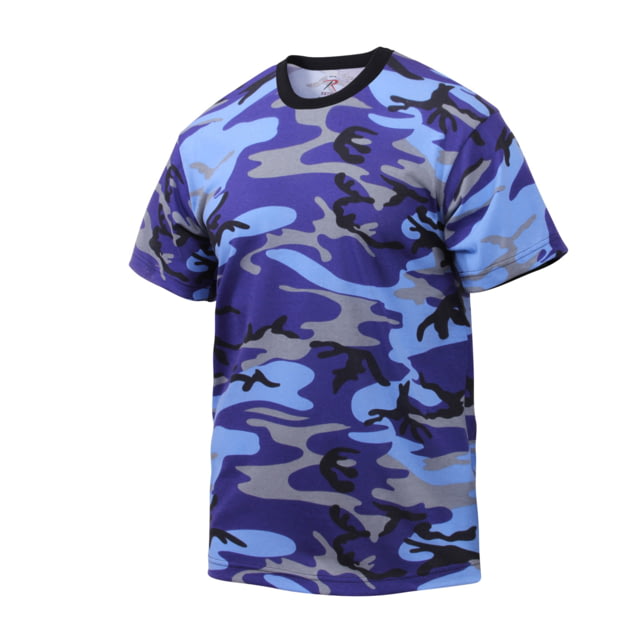 Rothco Colored Camo T-Shirt - Men's Electric Blue Camo 2XL ElectricBlueCamo-2XL