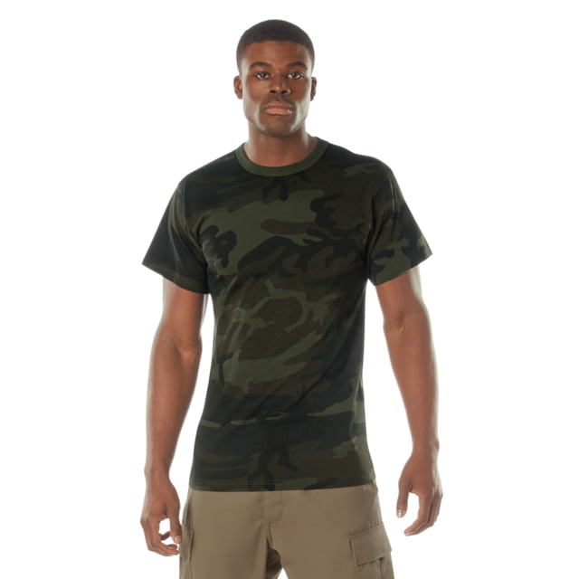 Rothco Colored Camo T-Shirt - Men's Midnight Woodland Camo Large