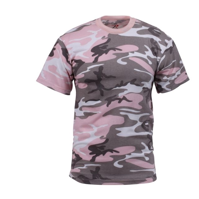 Rothco Colored Camo T-Shirt - Men's Subdued Pink Camo 2XL SubduedPinkCamo-2XL