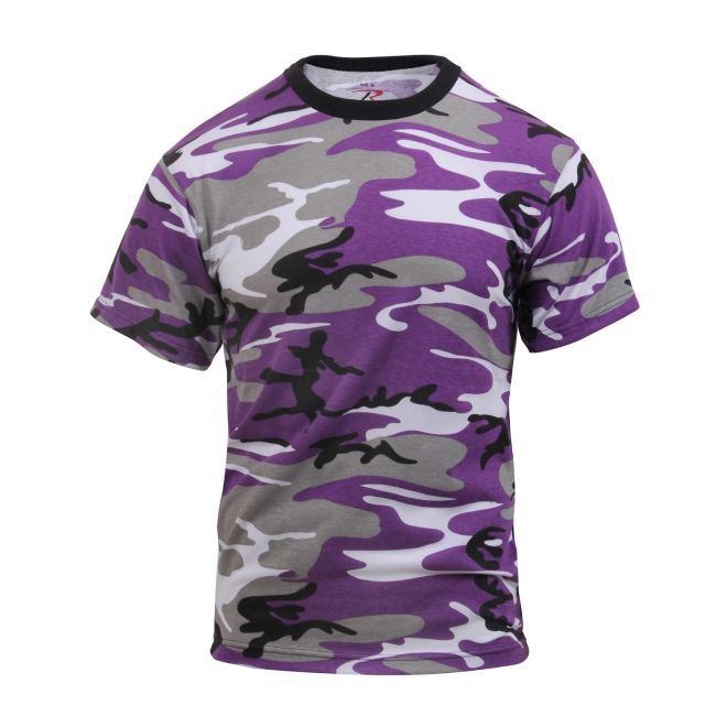 Rothco Colored Camo T-Shirt - Men's Ultra Violet Camo 2XL UltraVioletCamo-2XL