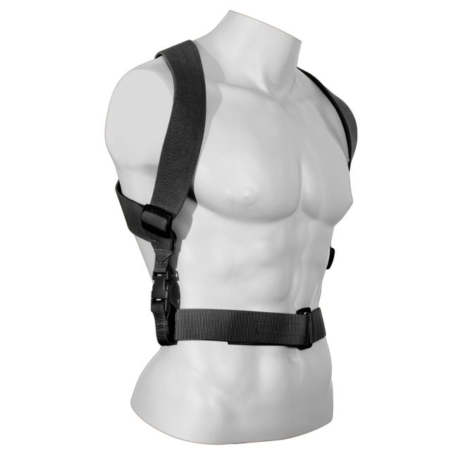 Rothco Combat Suspenders Black Black