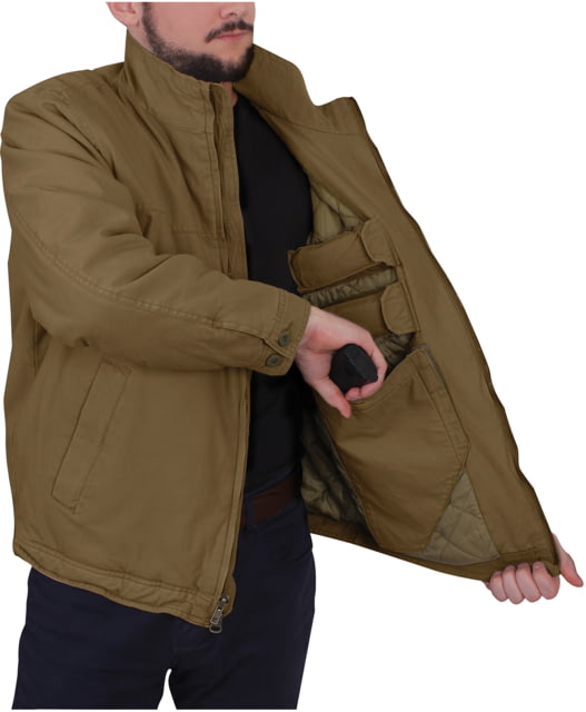 Rothco Concealed Carry 3 Season Jacket Coyote Brown Large
