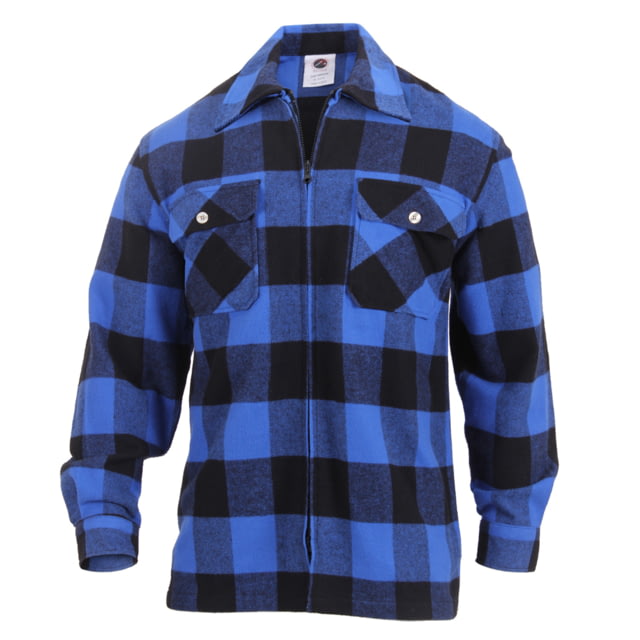 Rothco Concealed Carry Flannel Shirt Blue S S-S