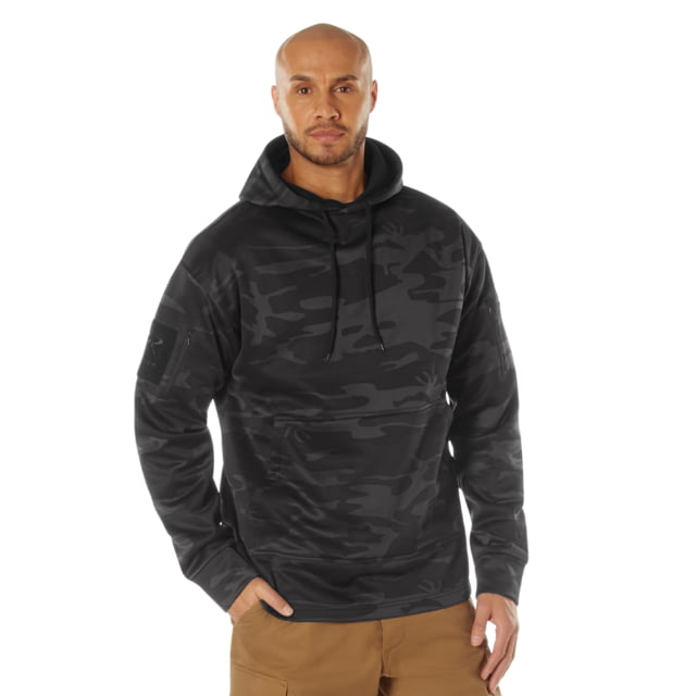 Rothco Concealed Carry Midnight Camo Hoodie - Men's Midnight Black Camo 3XL