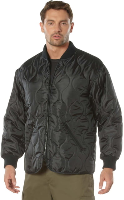 Rothco Concealed Carry Quilted Woobie Jacket – Mens Black Large 20420-Black-L