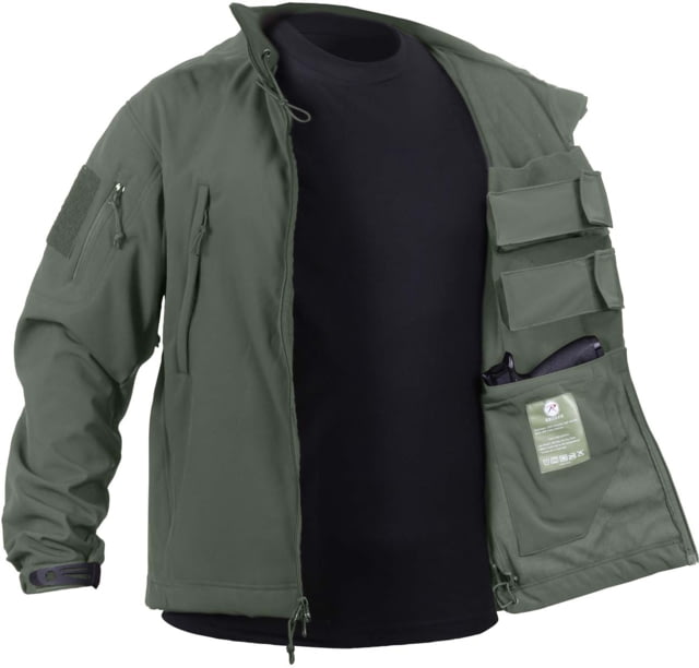 Rothco Concealed Carry Soft Shell Jacket – Men’s Olive Drab 4XL