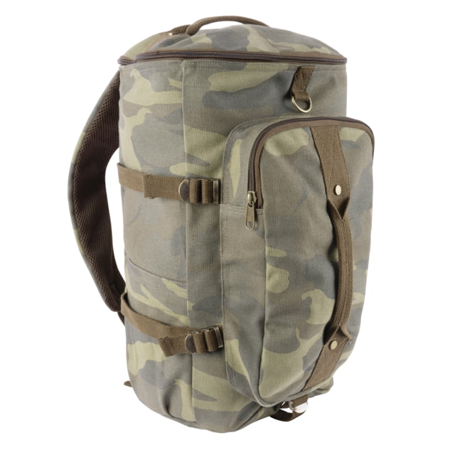 Rothco Rothco 19in Convertible Canvas Duffle/Backpack Woodland Camo