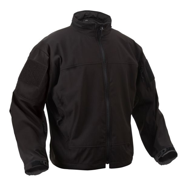 Rothco Covert Ops Lightweight Soft Shell Jacket - Mens Black 2XL Black-2XL
