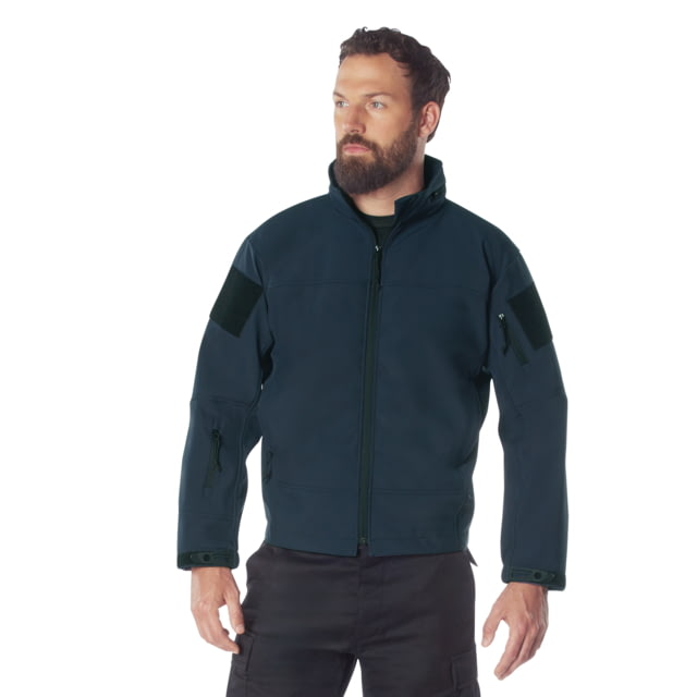 Rothco Covert Ops Lightweight Soft Shell Jacket – Mens Midnight Navy Blue 3XL