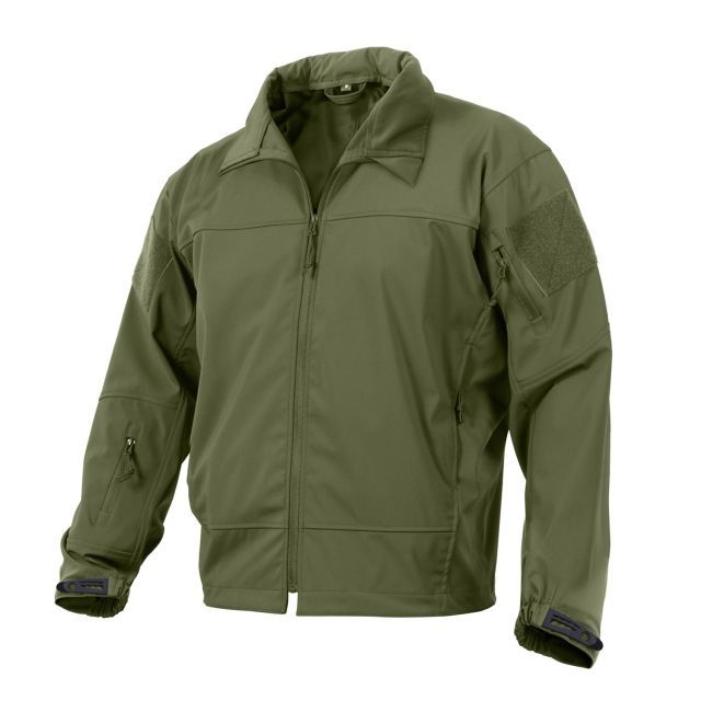 Rothco Covert Ops Lightweight Soft Shell Jacket – Mens Olive Drab Large eDrab-L