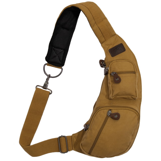 Rothco Crossbody Canvas Sling Bag Coyote Brown