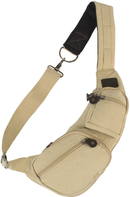 Rothco Crossbody Canvas Sling Bag Khaki