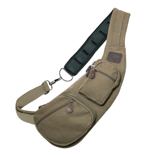 Rothco Crossbody Canvas Sling Bag Vintage Olive Drab