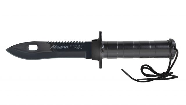 Rothco Deluxe Adventurer Survival Kit Knife Black Black