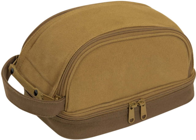 Rothco Rothco Deluxe Canvas Travel Kit Coyote Brown