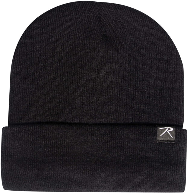 Rothco Deluxe Fine Knit Fleece-Lined Watch Cap - Men's Black One Size