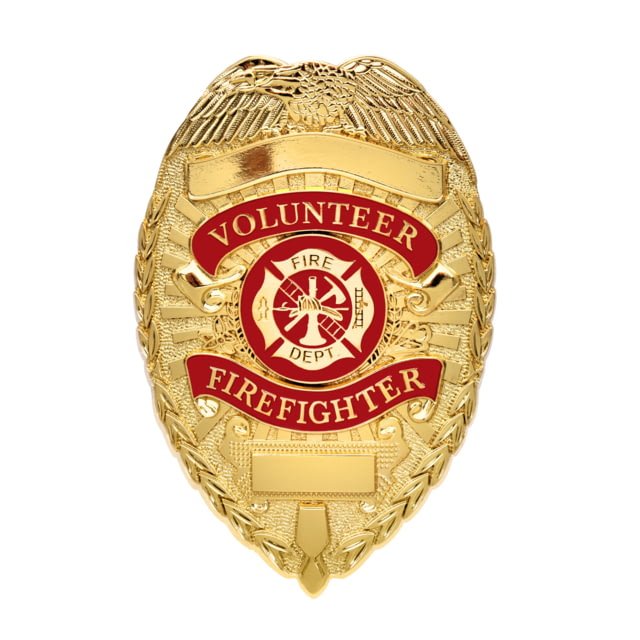 Rothco Deluxe Fire Department Badge Gold Gold