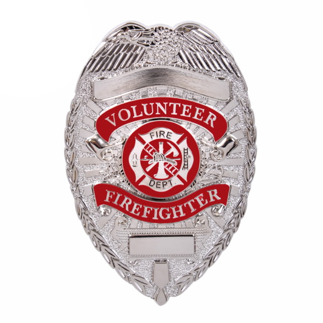 Rothco Deluxe Fire Department Badge Silver Silver