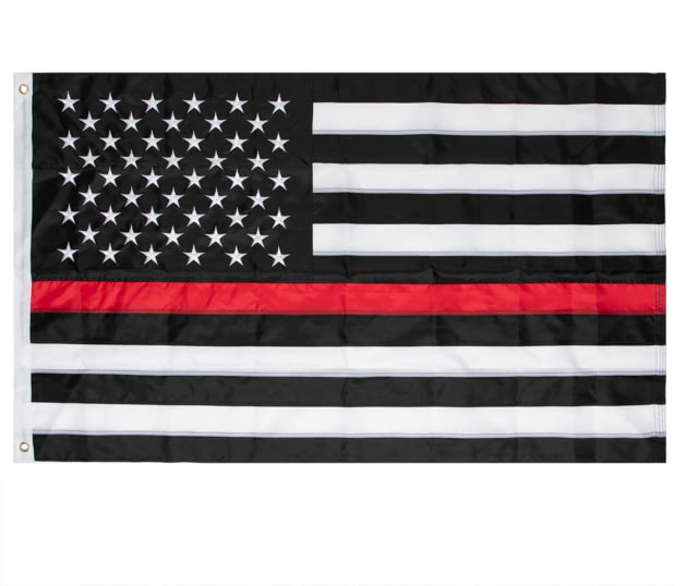 Rothco Deluxe Thin Red Line Flag 3ft x 5ft