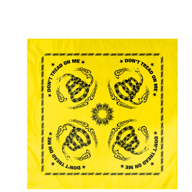 Rothco Don't Tread On Me Bandana Yellow/Black YellowBlack