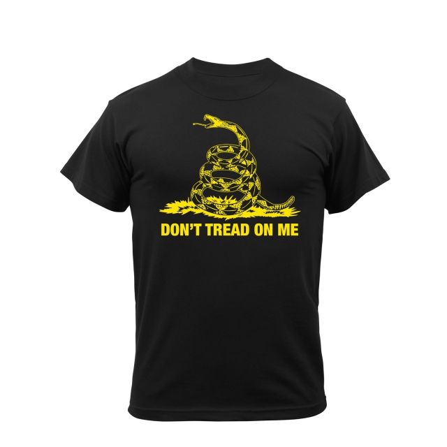Rothco Don't Tread On Me Vintage T-Shirt Black 2XL Black-2XL