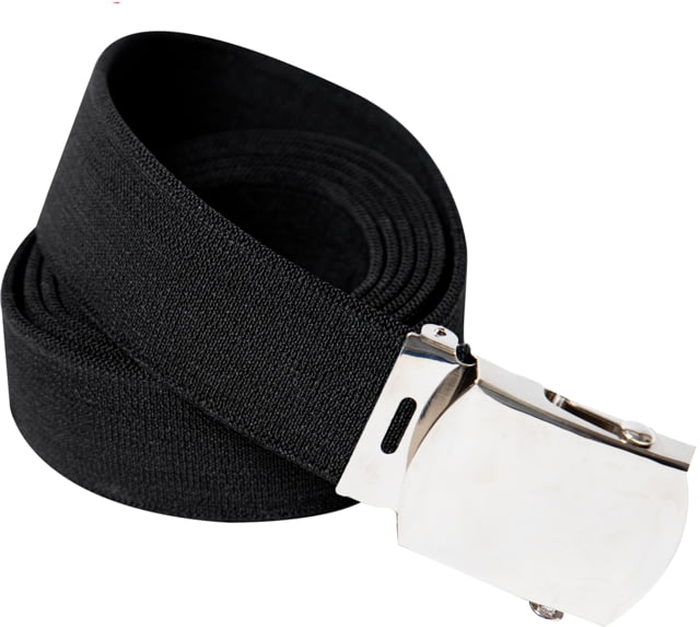 Rothco Elastic Stretch Web Belt Black/Chrome 54in