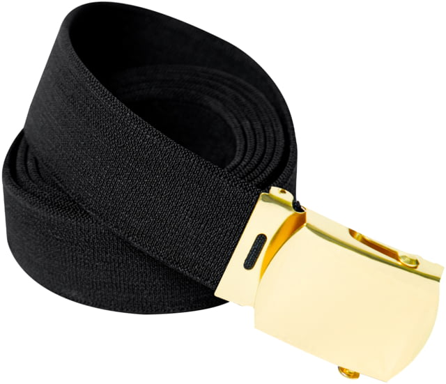 Rothco Elastic Stretch Web Belt Black/Gold 54in