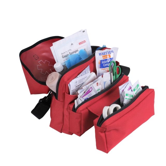 Rothco EMS Medical Field Pouch Red Red