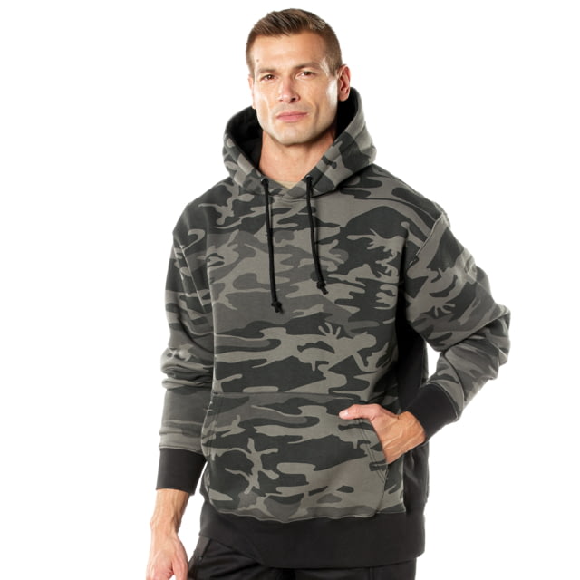 Rothco Every Day Pullover Hooded Sweatshirt Black Camo Small