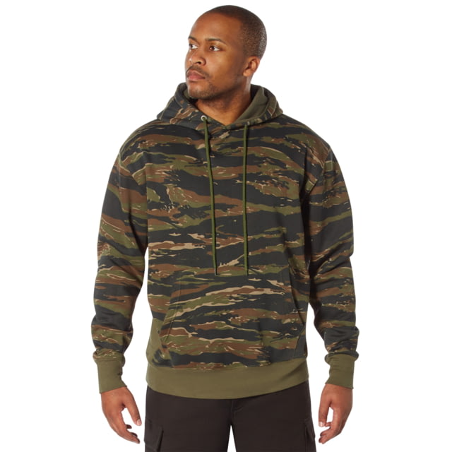 Rothco Rothco Every Day Pullover Hooded Sweatshirt - Men's Tiger Stripe Camo Small