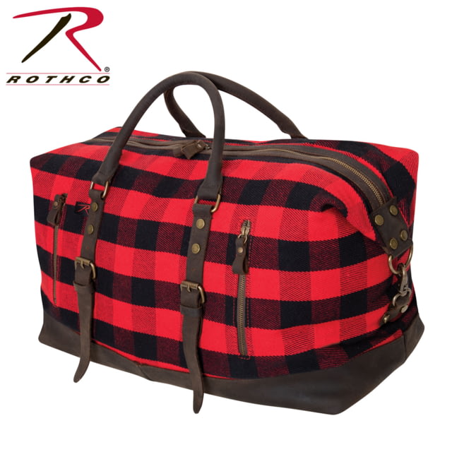 Rothco Extended Weekender Bag Red Plaid