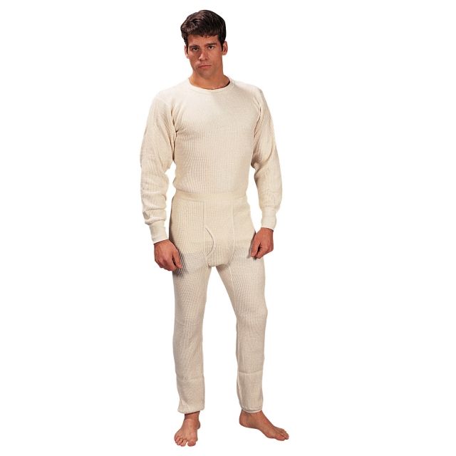 Rothco Extra Heavyweight Thermal Knit Bottoms - Men's 2XL White