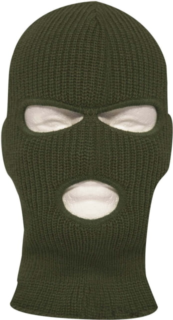 Rothco Fine Knit Three Hole Facemask Olive Drab One Size