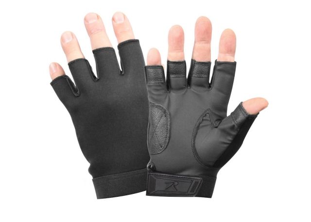 Rothco Fingerless Stretch Fabric Duty Gloves M