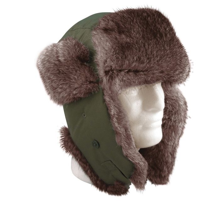 Rothco Fur Flyer's Hat Olive Drab 7 eDrab-7