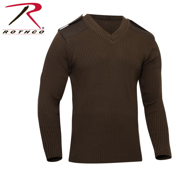 Rothco G.I. Style Acrylic V-Neck Sweater Brown M