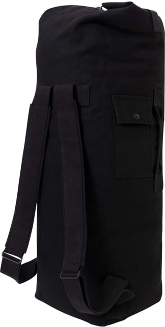 Rothco G.I. Style Canvas Double Strap Duffle Bag Black
